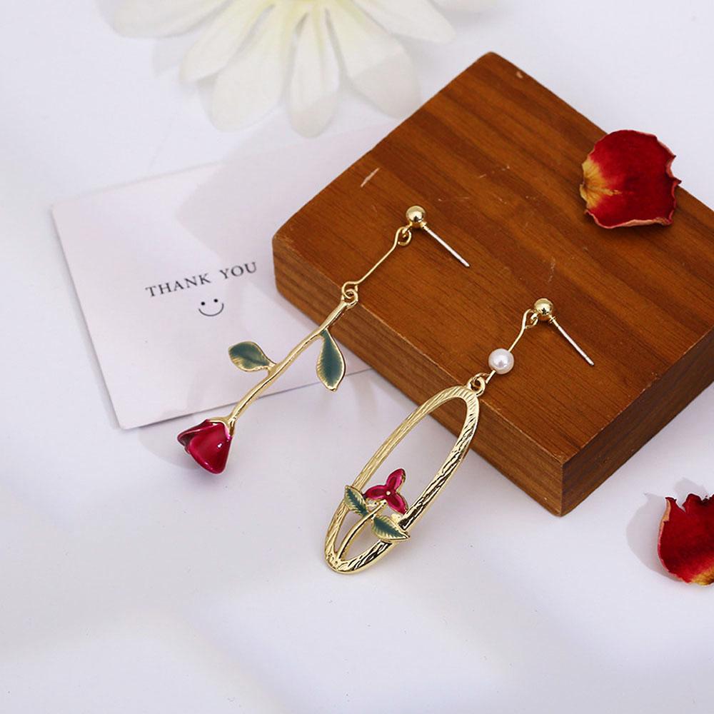 New Sweet Women S925 Needle Jewelry Long Drop Earrings Rose Flower Pearl Tassel Ear Stud
New Sweet Women S925 Needle Jewelry Long Drop Earrings Rose Flower Pearl Tassel Ear Stud