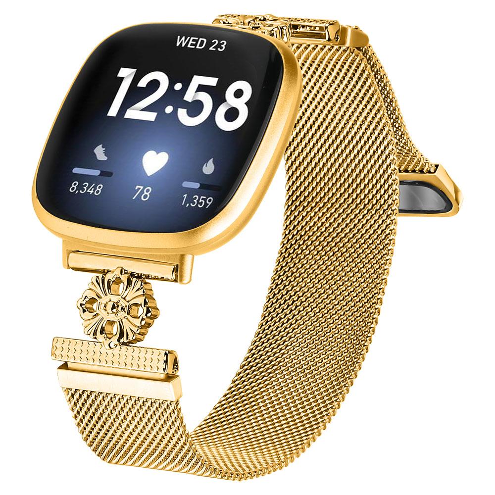 For Fitbit Versa 4/Sense 2 Milanese Band Flower Stainless Steel Magnetic Mesh Watch Strap Gold
For Fitbit Versa 4/Sense 2 Milanese Band Flower Stainless Steel Magnetic Mesh Watch Strap Gold