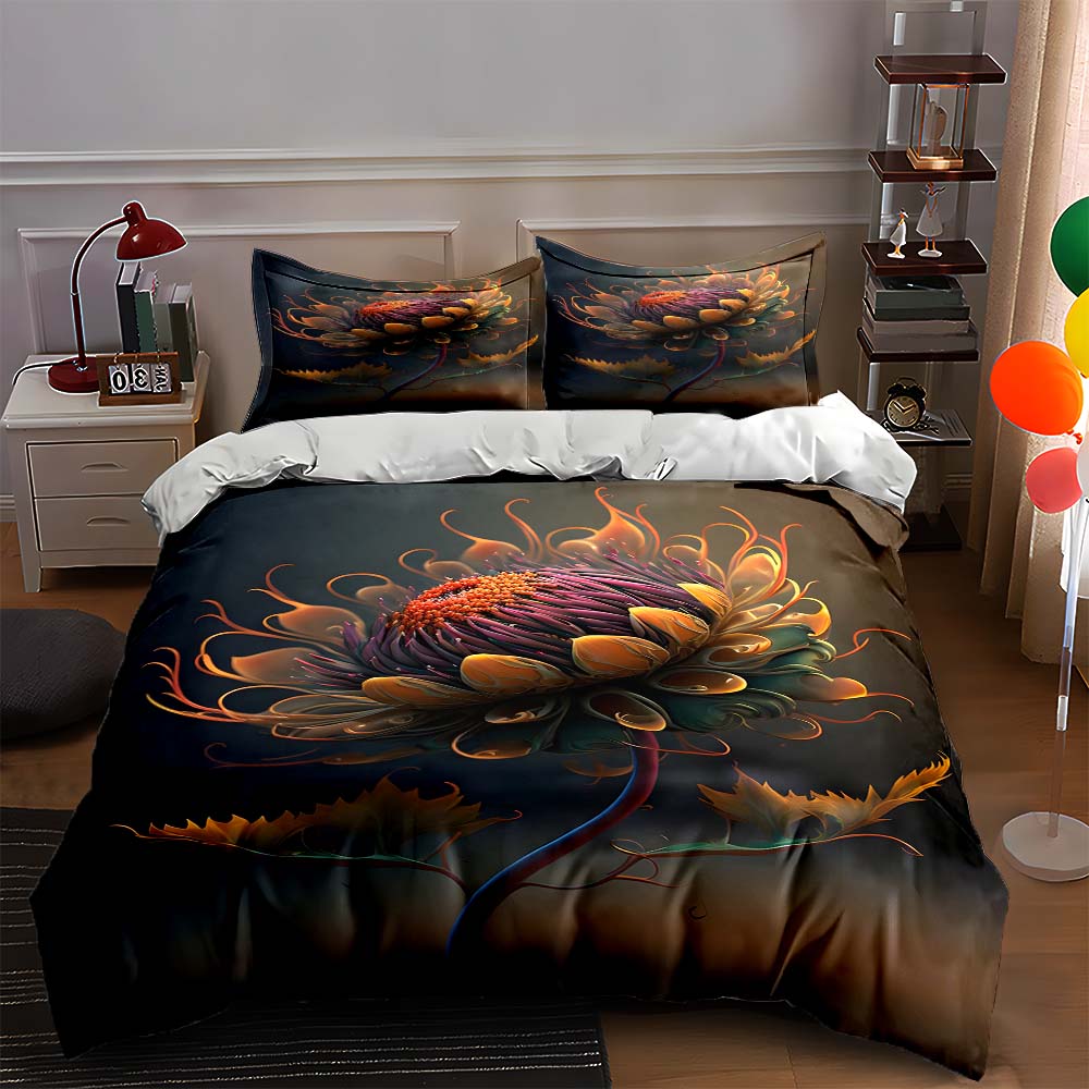 Vivid floral bloom. Bedding Duvet cover sets Duvet covers Pillowcases gifts (1 * Duvet Cover 2 * Pillowcases, without duvet insert) 135x200cm
Vivid floral bloom. Bedding Duvet cover sets Duvet covers Pillowcases gifts (1 * Duvet Cover 2 * Pillowcases, without duvet insert) 135x200cm