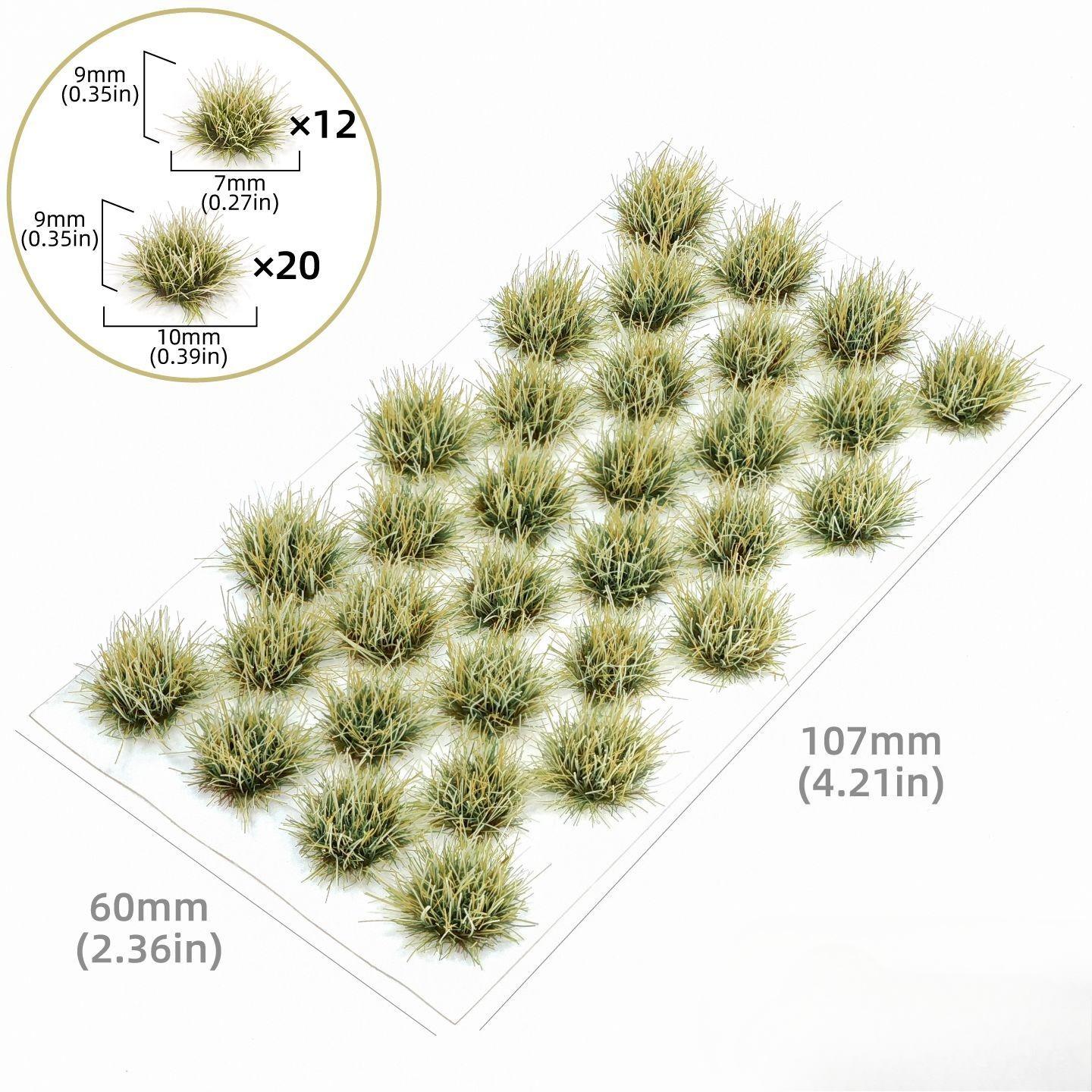 32 Pcs/box 1cm Miniature Model Grass Tufts Wild Grass Model Battlefield Platform Turf Grass Autumn Yellow Green Artifical Plant
32 Pcs/box 1cm Miniature Model Grass Tufts Wild Grass Model Battlefield Platform Turf Grass Autumn Yellow Green Artifical Plant