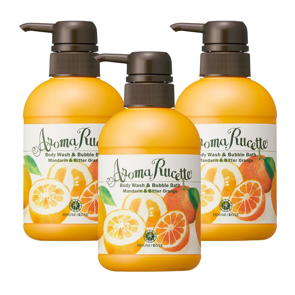 House of Rose Aromaruset Body Wash & Bubble Bath MD&BO (Mandarin & Bitter Orange Scent) Body Soap 350mL 3-Pack
House of Rose Aromaruset Body Wash & Bubble Bath MD&BO (Mandarin & Bitter Orange Scent) Body Soap 350mL 3-Pack