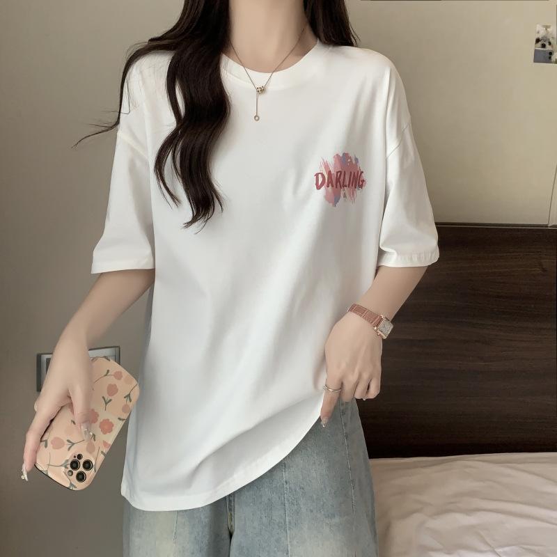 Pure cotton Guochao T-shirt women s short-sleeved design sense niche loose summer Hong Kong style chc American retro white top M
Pure cotton Guochao T-shirt women s short-sleeved design sense niche loose summer Hong Kong style chc American retro white top M