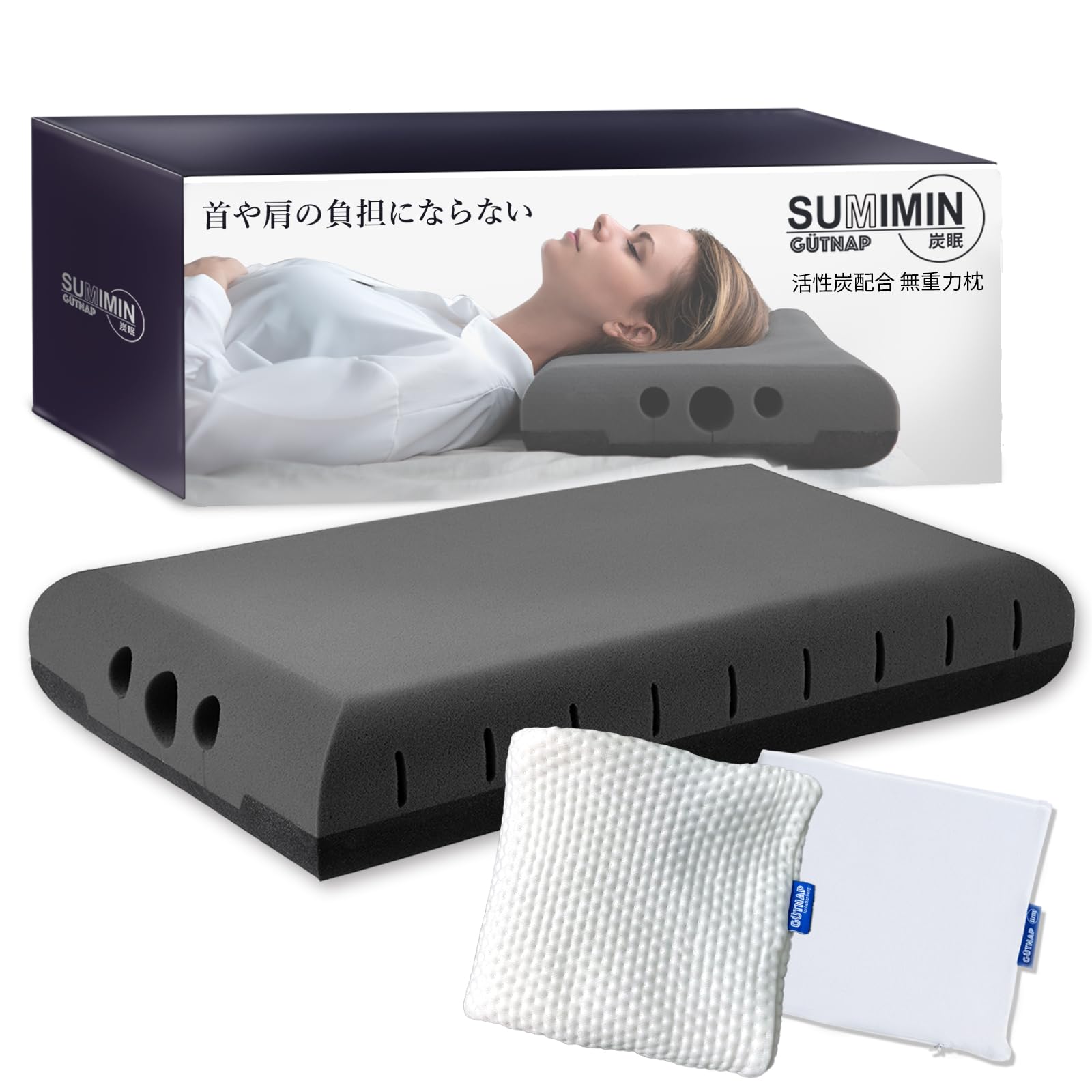 Charcoal Sleep SUMIMIN 3D Zero Gravity Pillow Pillow Stiff Shoulders Stiff Neck No Neck Pain Zero Gravity Pillow Made of NASA Developed Material сірий колір
Charcoal Sleep SUMIMIN 3D Zero Gravity Pillow Pillow Stiff Shoulders Stiff Neck No Neck Pain Zero Gravity Pillow Made of NASA Developed Material сірий колір