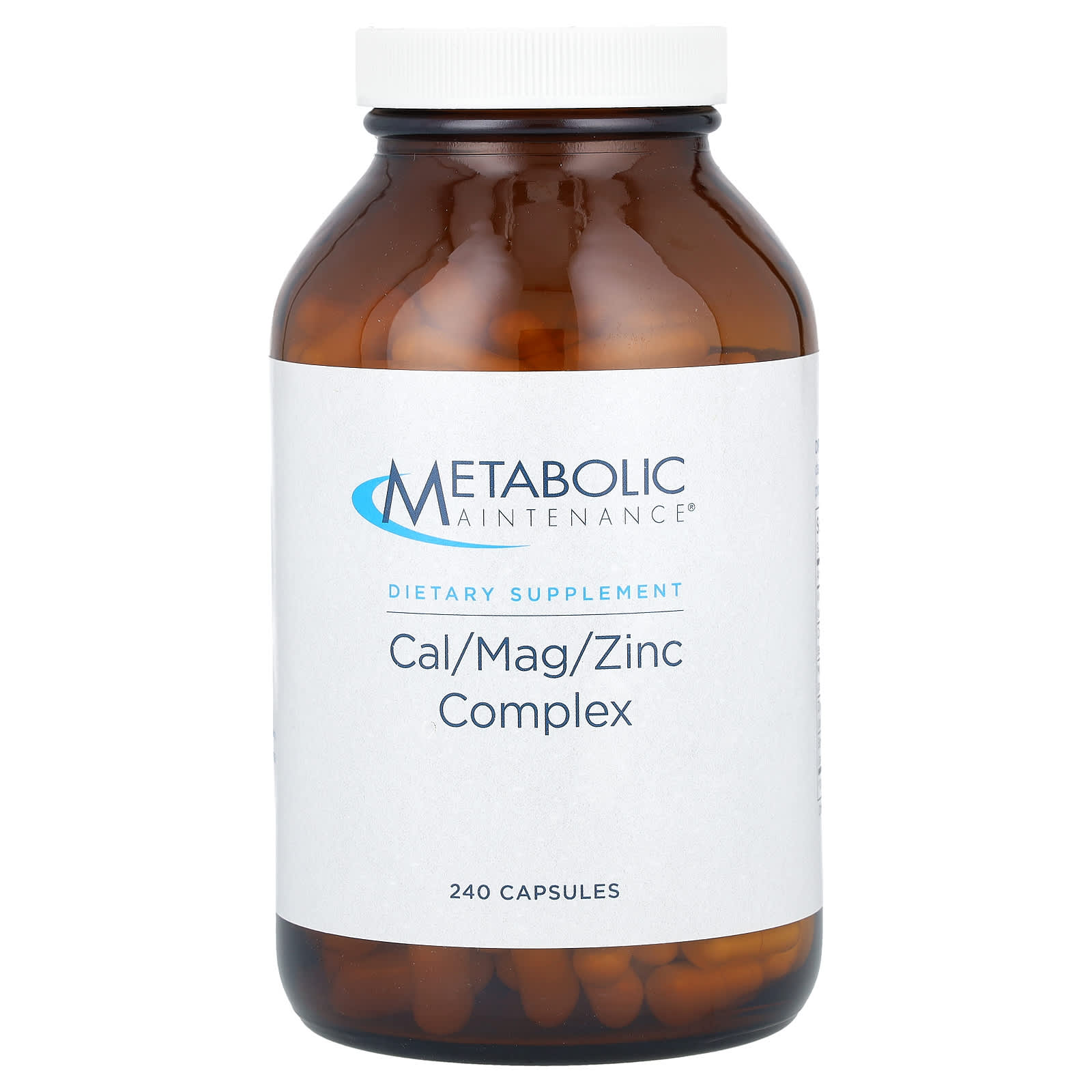 Metabolic Maintenance, Cal/Mag/Zinc Complex, 240 Capsules
Metabolic Maintenance, Cal/Mag/Zinc Complex, 240 Capsules