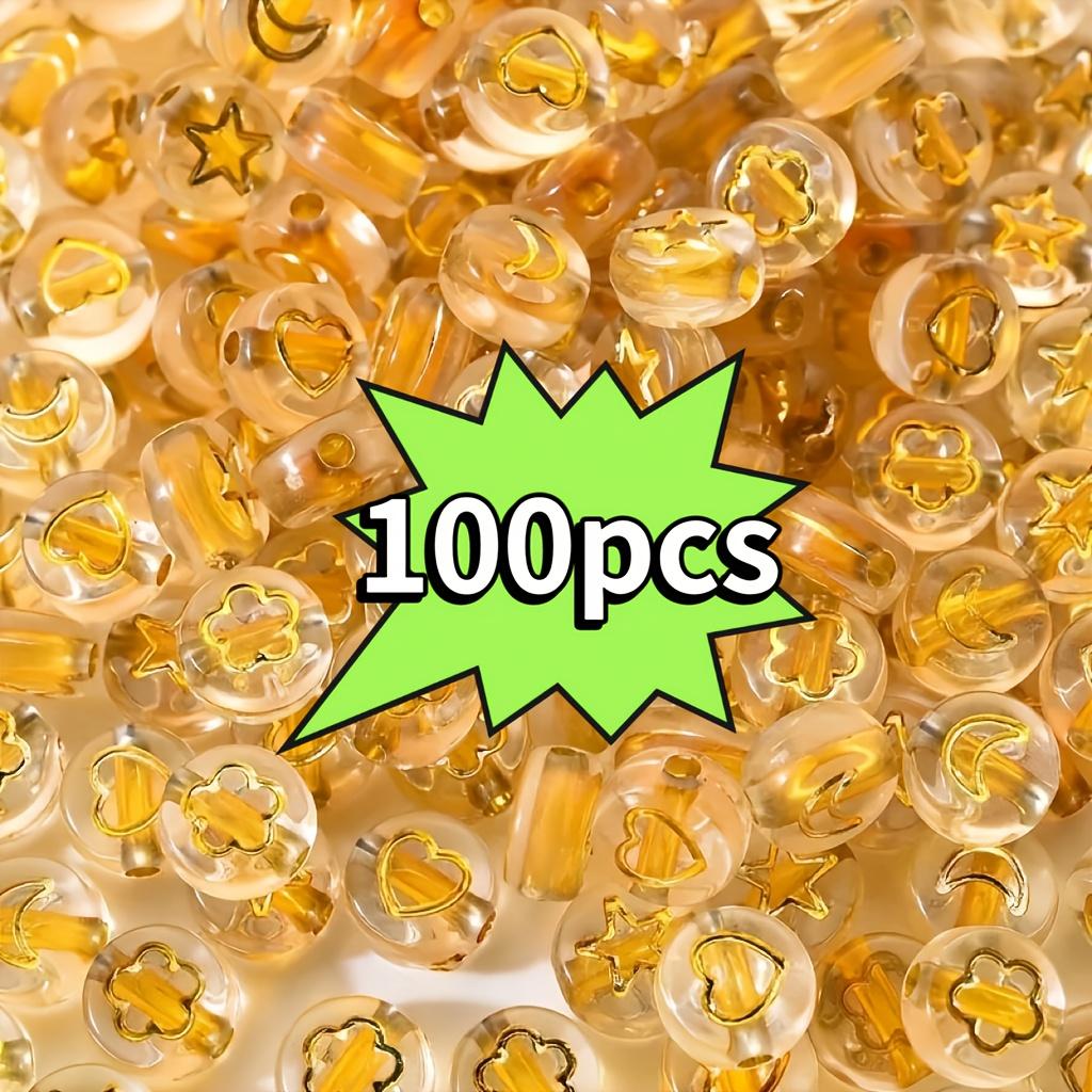 100 7mm acrylic transparent disc beads - various patterns - used for DIY bracelet and necklace jewelry making - used for handicr 100pcs золотой
100 7mm acrylic transparent disc beads - various patterns - used for DIY bracelet and necklace jewelry making - used for handicr 100pcs золотой