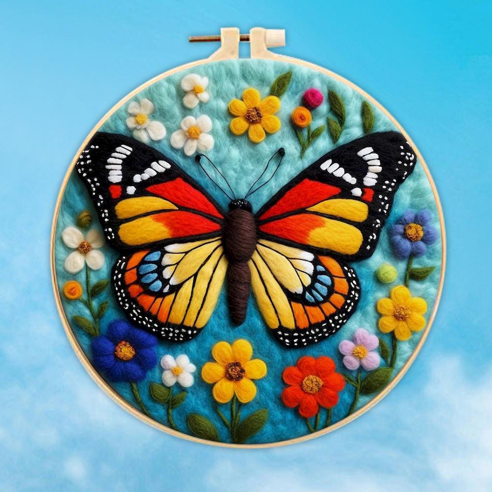 CHENISTORY 20x20cm Frame With Wool Felting Package Butterfly Needle Felting Painting Kit For Beginner Unique Gift Wool Paintings
CHENISTORY 20x20cm Frame With Wool Felting Package Butterfly Needle Felting Painting Kit For Beginner Unique Gift Wool Paintings