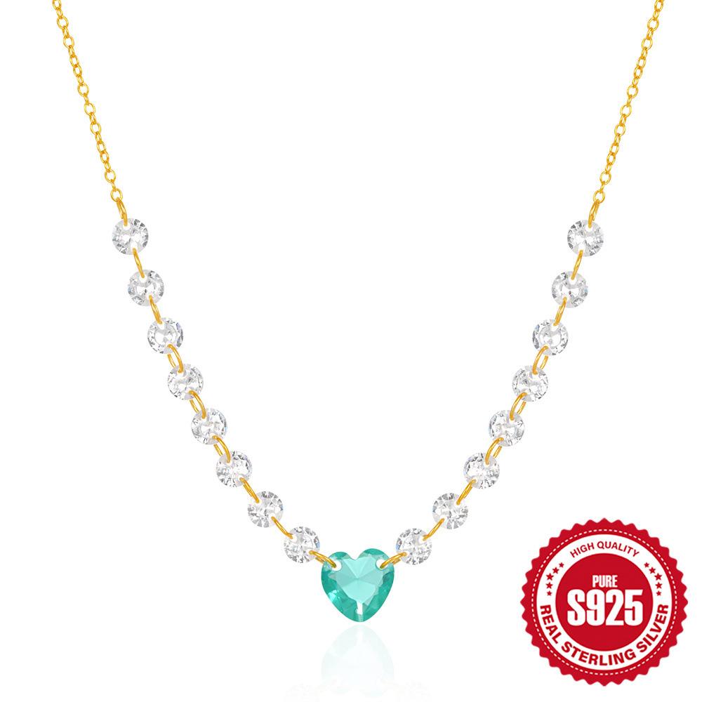 S925 Silver Exquisite Luxury Row Diamond Necklace Fashion Love Pendant Collarbone Chain High Sense 925 Silver золотой
S925 Silver Exquisite Luxury Row Diamond Necklace Fashion Love Pendant Collarbone Chain High Sense 925 Silver золотой