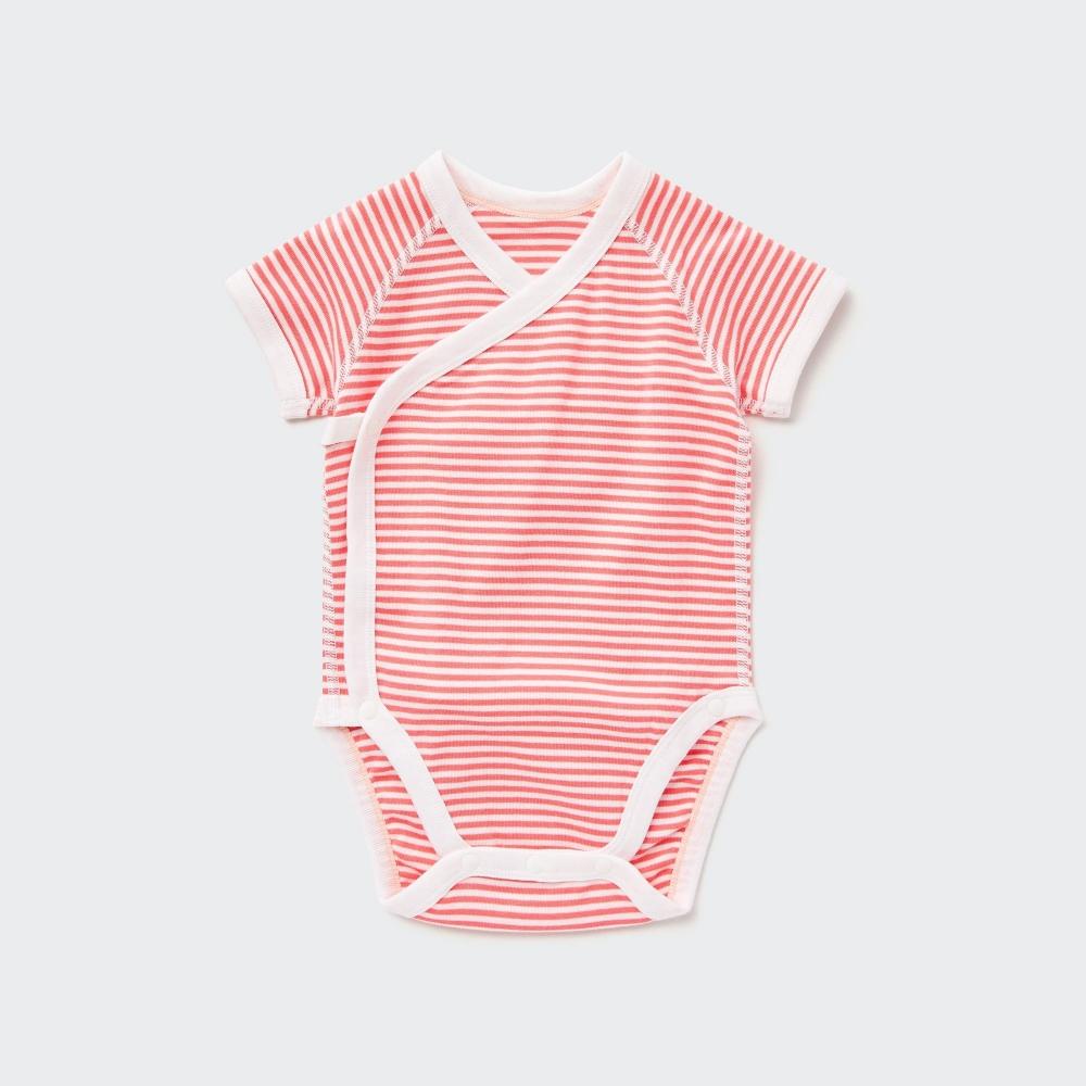 UNIQLO JAPAN Боди Бордюр Короткие рукава Открытие спереди 
UNIQLO JAPAN Боди Бордюр Короткие рукава Открытие спереди