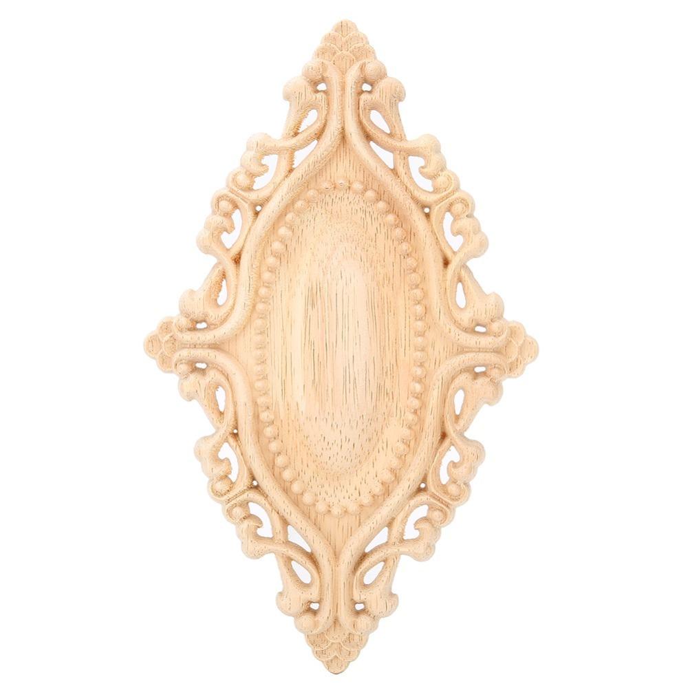 Oval Wooden Flower Ornament 7.9x4.7 in Furniture Wood Decal Wood Carving Applique Wall Decor
Oval Wooden Flower Ornament 7.9x4.7 in Furniture Wood Decal Wood Carving Applique Wall Decor