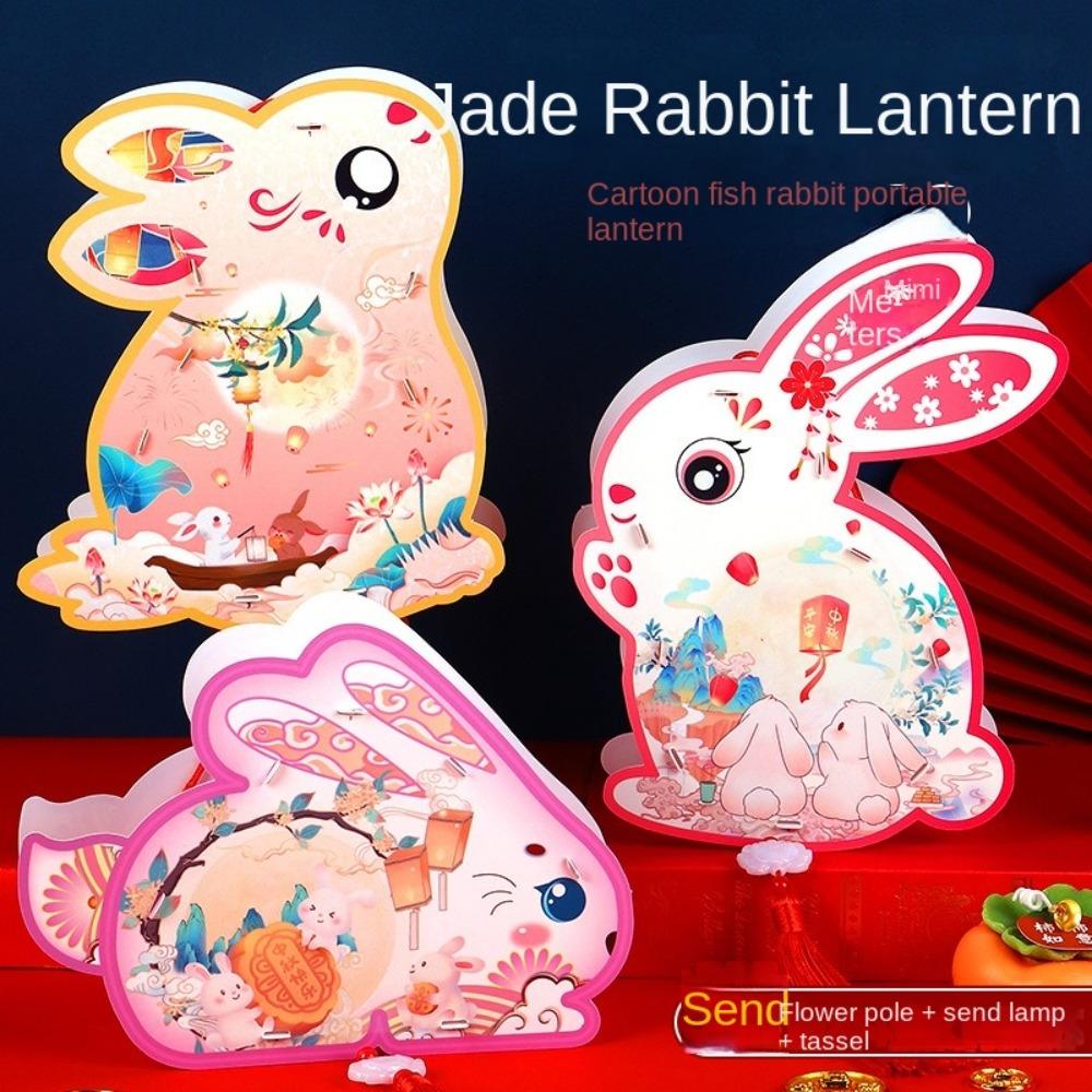 Luminous Mid-Autumn Festival Lantern Glowing Lantern DIY Material Package Rabbit Lanterns Chidlren Style B
Luminous Mid-Autumn Festival Lantern Glowing Lantern DIY Material Package Rabbit Lanterns Chidlren Style B