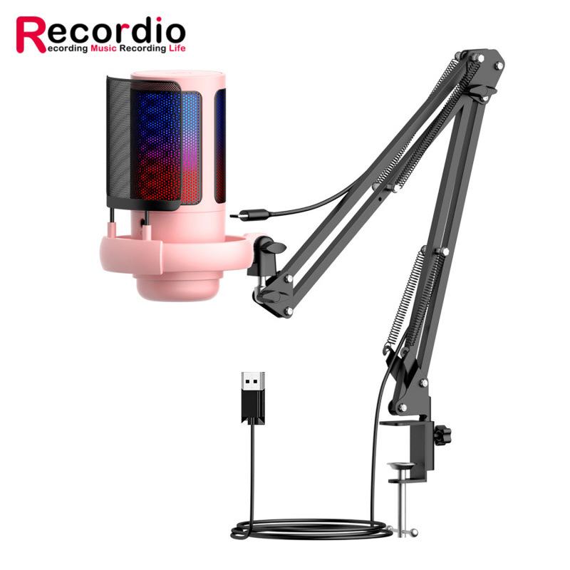 Recordio ME6S USB Gaming Microphone with Pop Filter and RGB Lighting
Recordio ME6S USB Gaming Microphone with Pop Filter and RGB Lighting