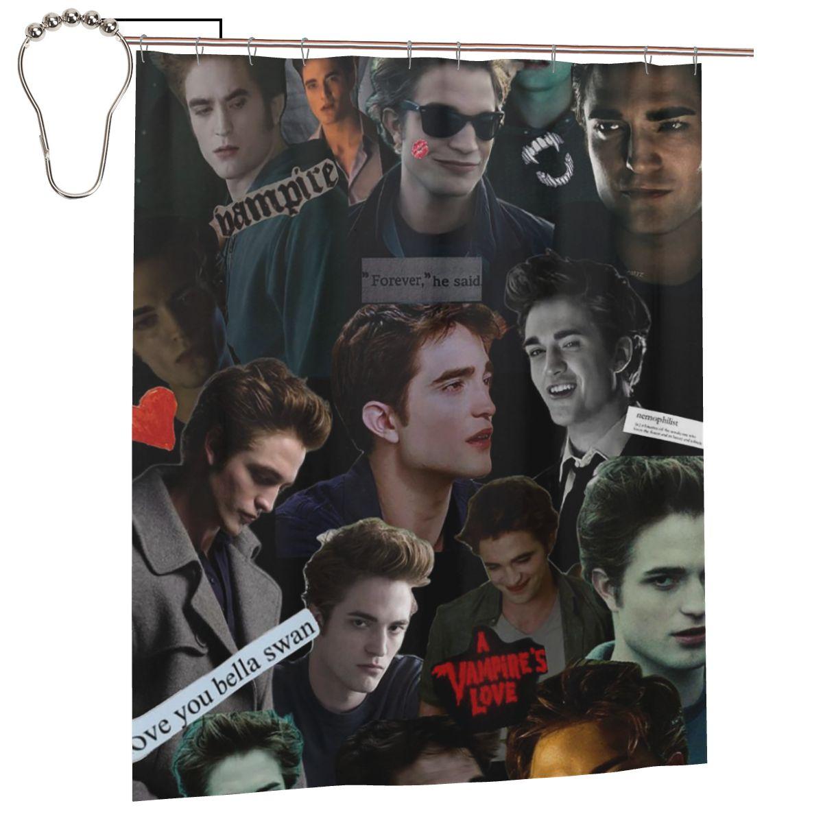 Edward Cullen Twilight Shower Curtain Bathroom Polyester Waterproof Bath Curtains With Hooks W60H190(CM)-1 Pcs
Edward Cullen Twilight Shower Curtain Bathroom Polyester Waterproof Bath Curtains With Hooks W60H190(CM)-1 Pcs