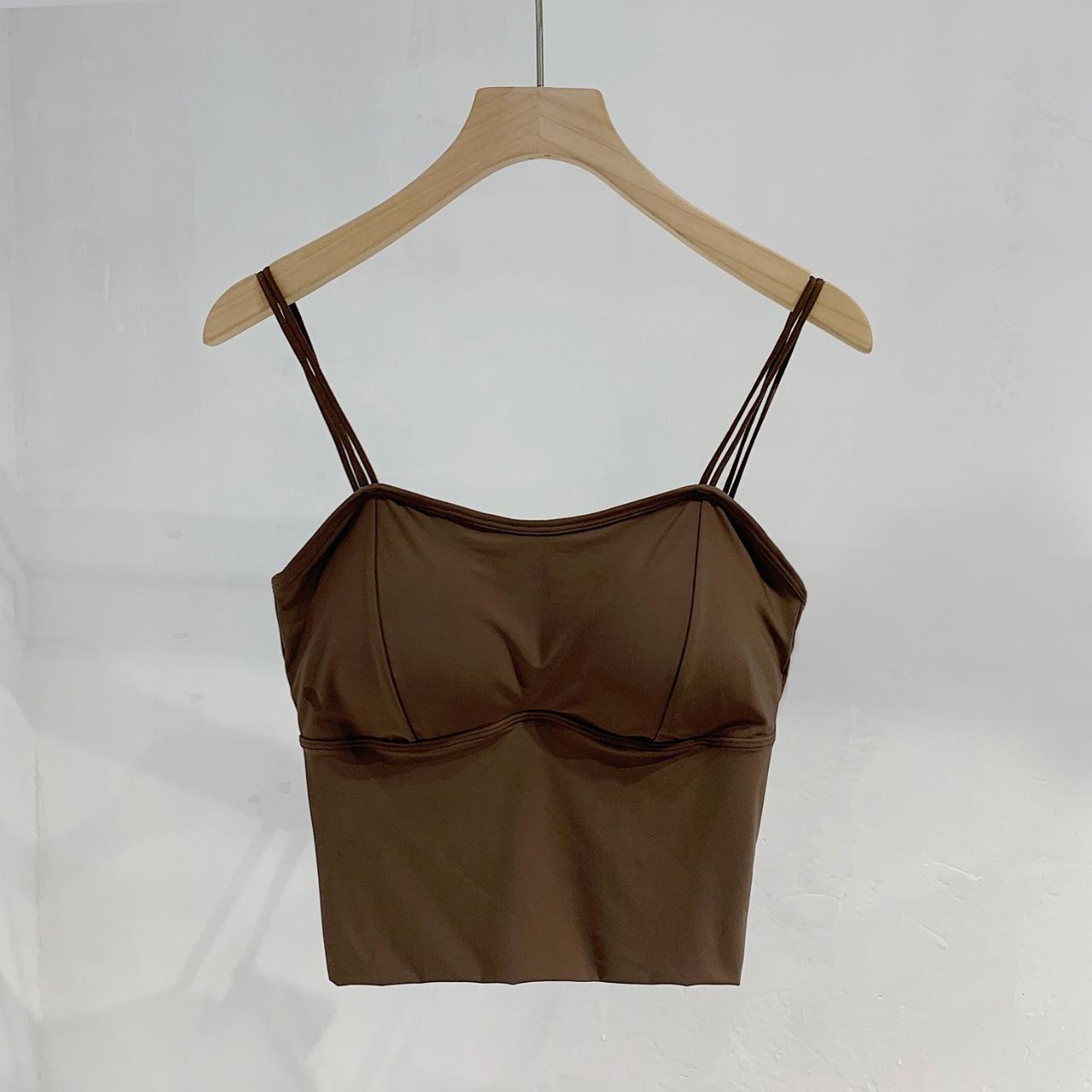 Popular Ice Silk Seamless with Chest Pad Thickened Sling Vest Women s University U Beautiful Back Tube Top Gathering Sports Backing Underwear average size
Popular Ice Silk Seamless with Chest Pad Thickened Sling Vest Women s University U Beautiful Back Tube Top Gathering Sports Backing Underwear average size