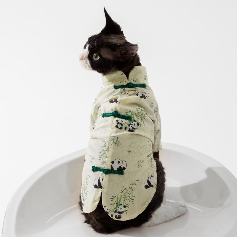 Spring and summer thin cat skirt pet cheongsam full of printed cat teddy than bear dog clothing national style cat clothes XL (recommended weight 12-9 kg)
Spring and summer thin cat skirt pet cheongsam full of printed cat teddy than bear dog clothing national style cat clothes XL (recommended weight 12-9 kg)