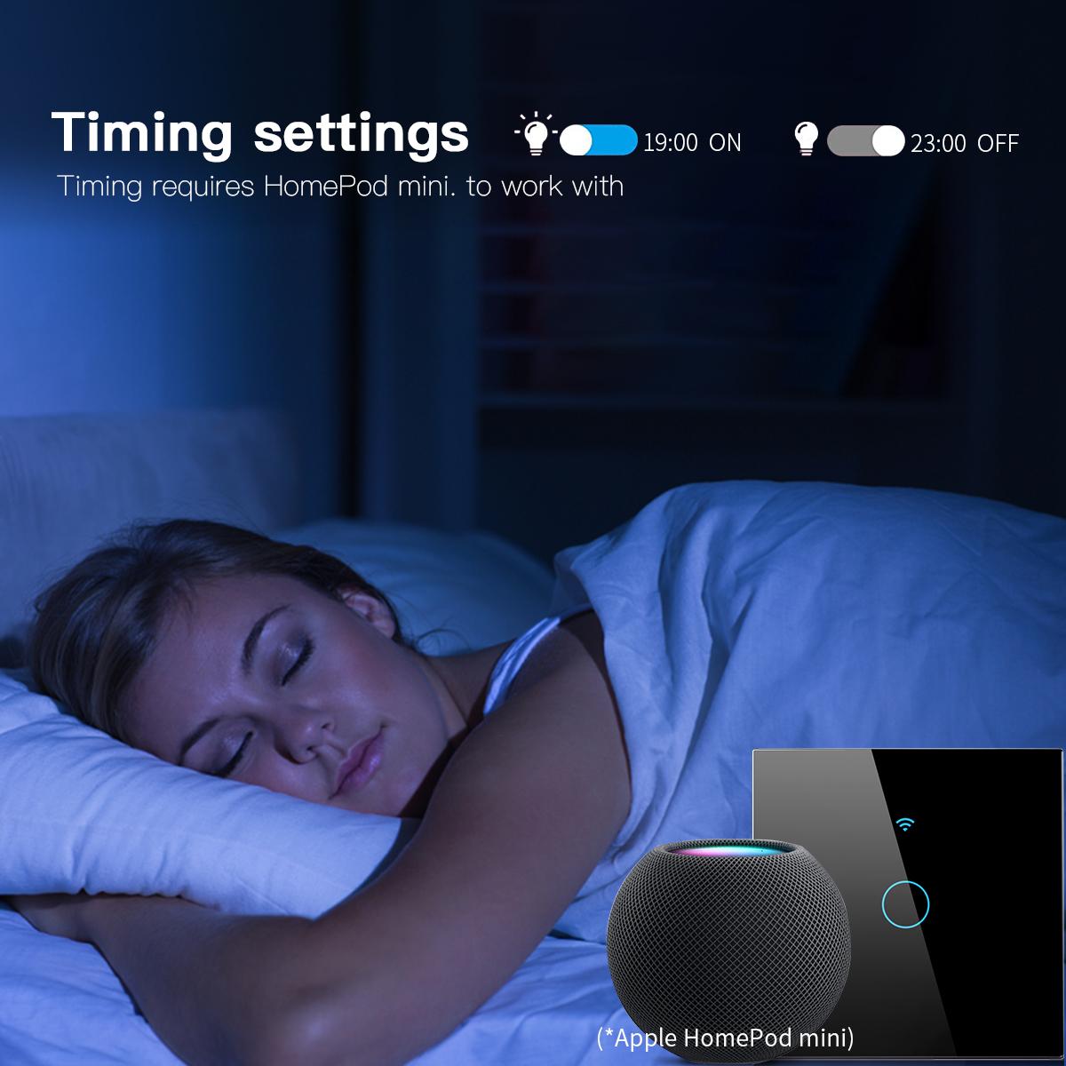 Apple Homekit APP WIFI Smart light Switch Smart House Wall Switch Siri Voice Control Timing Work With Apple Home
Apple Homekit APP WIFI Smart light Switch Smart House Wall Switch Siri Voice Control Timing Work With Apple Home