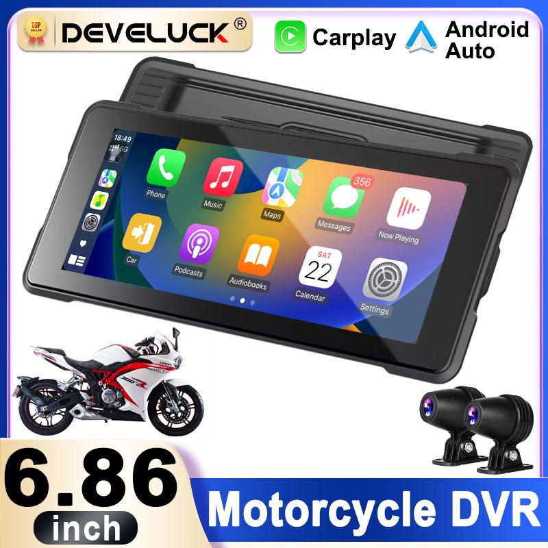 New 6.8 Motorcycle Multimedia Player GPS Navigation Recorder DVR Wireless CarPlay Android Auto IP67 Waterproof Moto Bluetooth
New 6.8 Motorcycle Multimedia Player GPS Navigation Recorder DVR Wireless CarPlay Android Auto IP67 Waterproof Moto Bluetooth