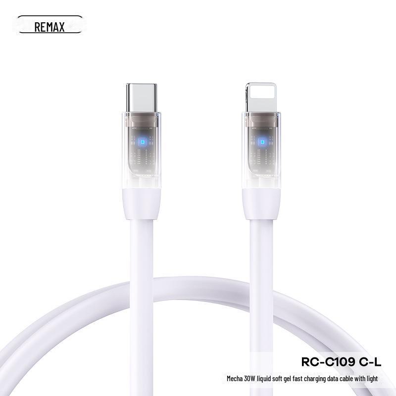 REMAX Ruiliang Mecha 100W Fast Charging Cable with Light Liquid Soft Glue, 1.2m Mobile Charger
REMAX Ruiliang Mecha 100W Fast Charging Cable with Light Liquid Soft Glue, 1.2m Mobile Charger