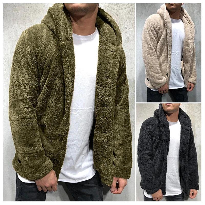 Winter Men s Hooded Coat Cardigan Warm Hooded Coat Solid Color Long Sleeve Pocket Button Hooded Warm Coat XS чорний
Winter Men s Hooded Coat Cardigan Warm Hooded Coat Solid Color Long Sleeve Pocket Button Hooded Warm Coat XS чорний