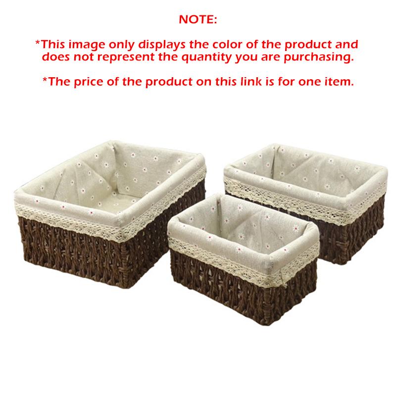 S M L Woven Storage Basket Handmade Rattan Storage Box with Removable Floral Liner Home Decoration Sundries Organizer S 18x12x10cm
S M L Woven Storage Basket Handmade Rattan Storage Box with Removable Floral Liner Home Decoration Sundries Organizer S 18x12x10cm