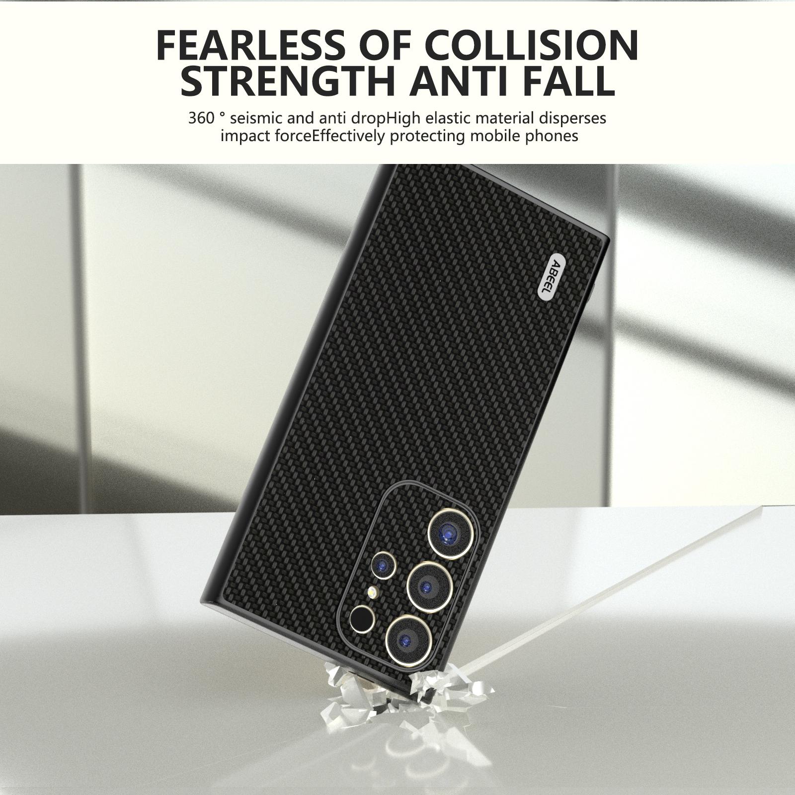 ABEEL For Samsung Galaxy S24 Ultra Case Carbon Fiber Texture PU Leather+PC+TPU Cell Phone Cover Black
ABEEL For Samsung Galaxy S24 Ultra Case Carbon Fiber Texture PU Leather+PC+TPU Cell Phone Cover Black