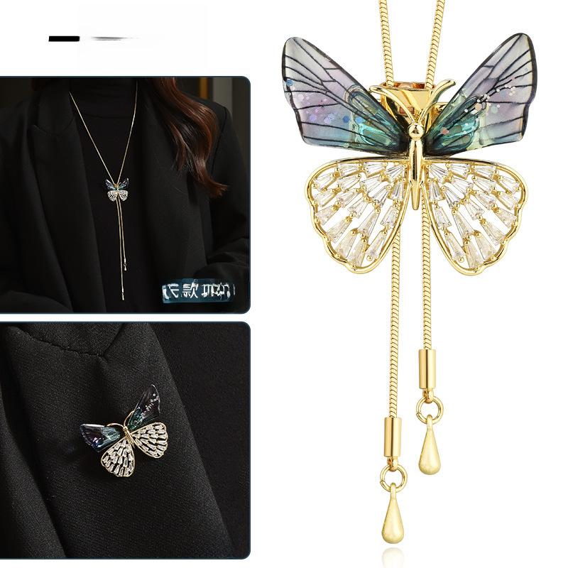 Unique Long Womens Sweater Necklace Featuring Vibrant Butterfly Design For Chic Outfits Winter
Unique Long Womens Sweater Necklace Featuring Vibrant Butterfly Design For Chic Outfits Winter
