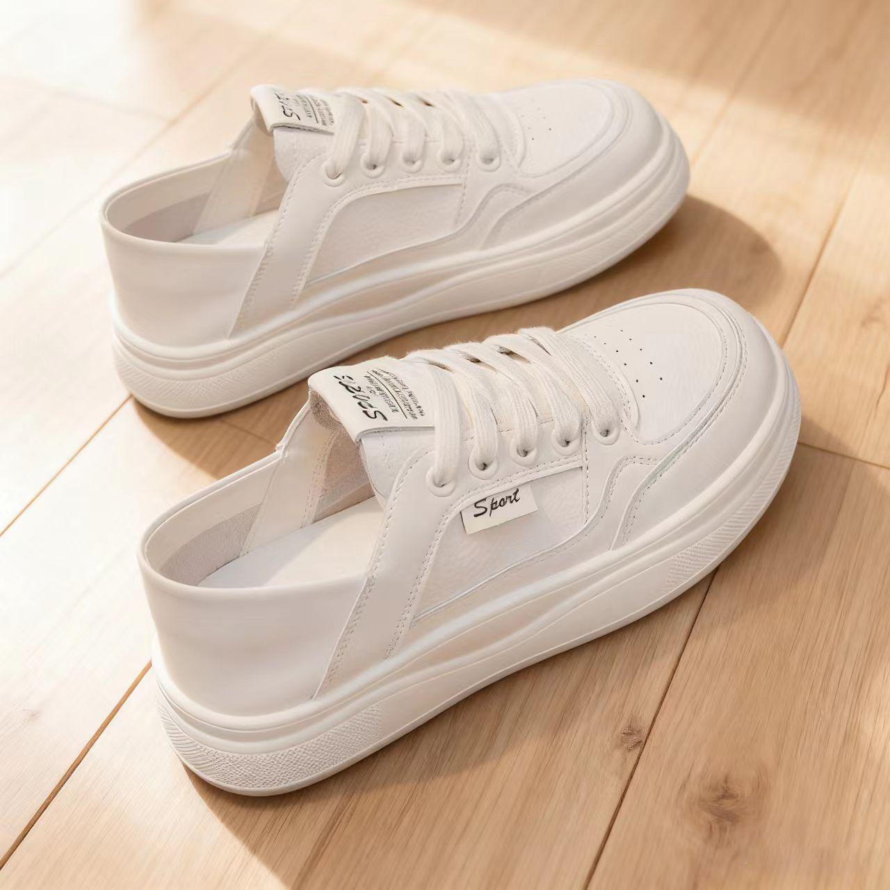 Women s Breathable White Thin Flat Sneakers - 2025 Autumn Soft Sole Casual Two-Way Wear Size 35
Women s Breathable White Thin Flat Sneakers - 2025 Autumn Soft Sole Casual Two-Way Wear Size 35