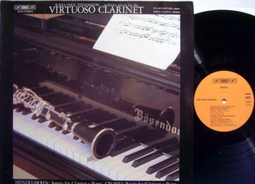 LP Record KJELLINGE STEVENSSON EVA KNARDAHL Virtuoso Clarinet 7621963 BIS 1976 Sweden Classical Used
LP Record KJELLINGE STEVENSSON EVA KNARDAHL Virtuoso Clarinet 7621963 BIS 1976 Sweden Classical Used