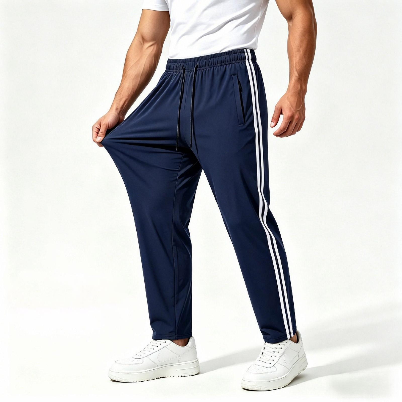 Men Athletic Track Pants with Elastic Waistband and Zipper Pockets Lightweight Straight Leg Sportswear for Training Running Jogging Workout S тёмно-синий
Men Athletic Track Pants with Elastic Waistband and Zipper Pockets Lightweight Straight Leg Sportswear for Training Running Jogging Workout S тёмно-синий