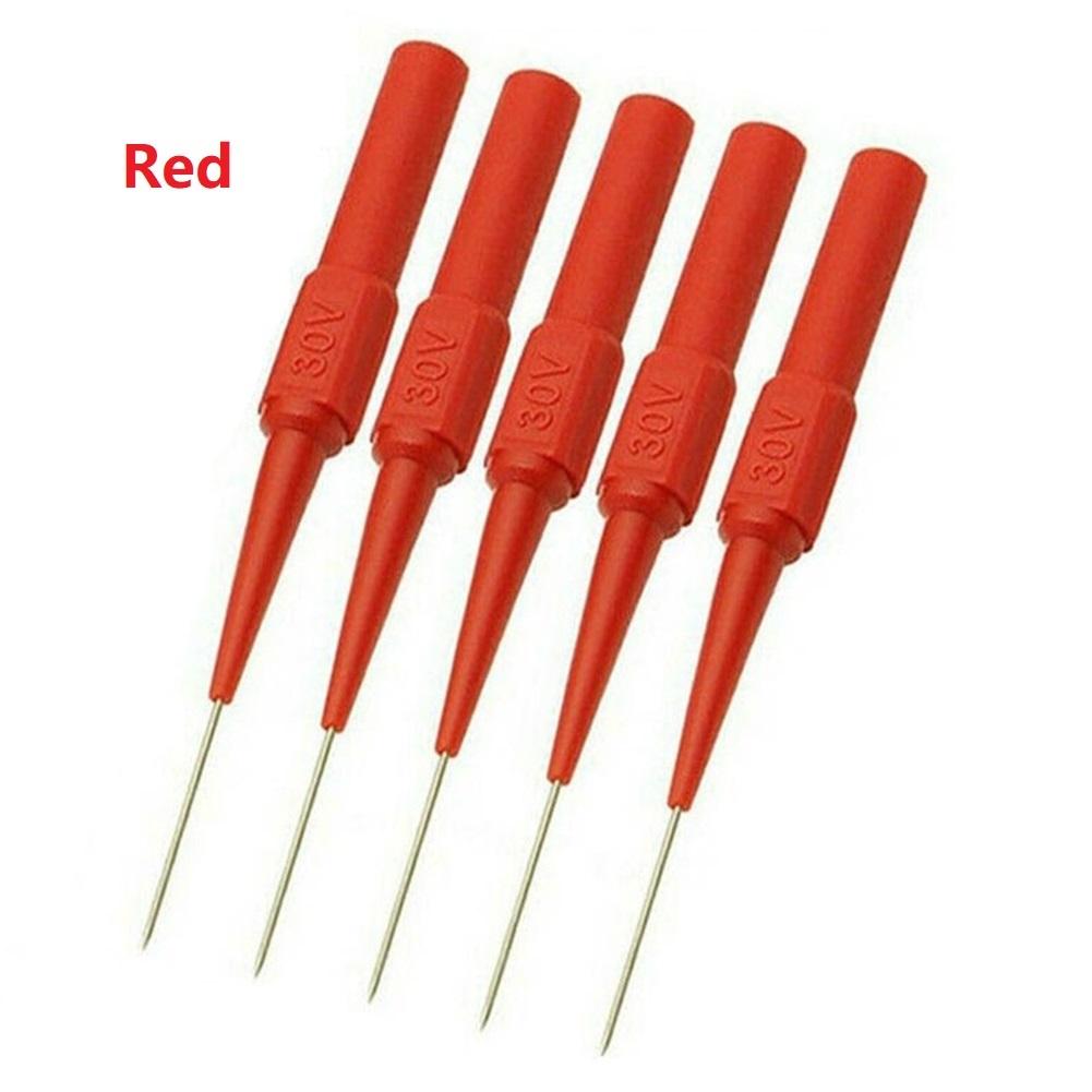 Practical Test Probes Piercing Needle Stainless Steel Needle 30V-60V 5pcs Multimeter Needle 20 X 0.7 Mm Plastic червоний
Practical Test Probes Piercing Needle Stainless Steel Needle 30V-60V 5pcs Multimeter Needle 20 X 0.7 Mm Plastic червоний