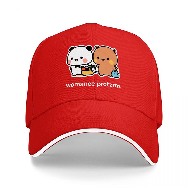 Womence Protzns Cute Panda and Bear Couple Baseball Cap Black with White Trim Adorable Animal Design for Fashion Lovers Adjustable
Womence Protzns Cute Panda and Bear Couple Baseball Cap Black with White Trim Adorable Animal Design for Fashion Lovers Adjustable