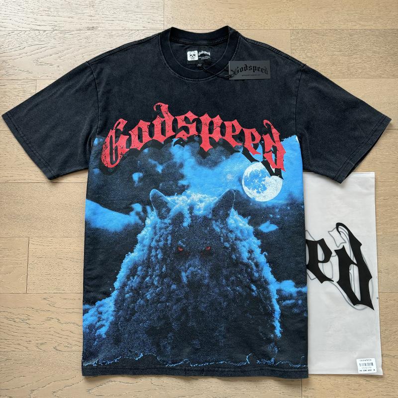 Summer American Loose Street Retro T-Shirt Trendy Brand Short Sleeve Godspeed Digital Printing M
Summer American Loose Street Retro T-Shirt Trendy Brand Short Sleeve Godspeed Digital Printing M