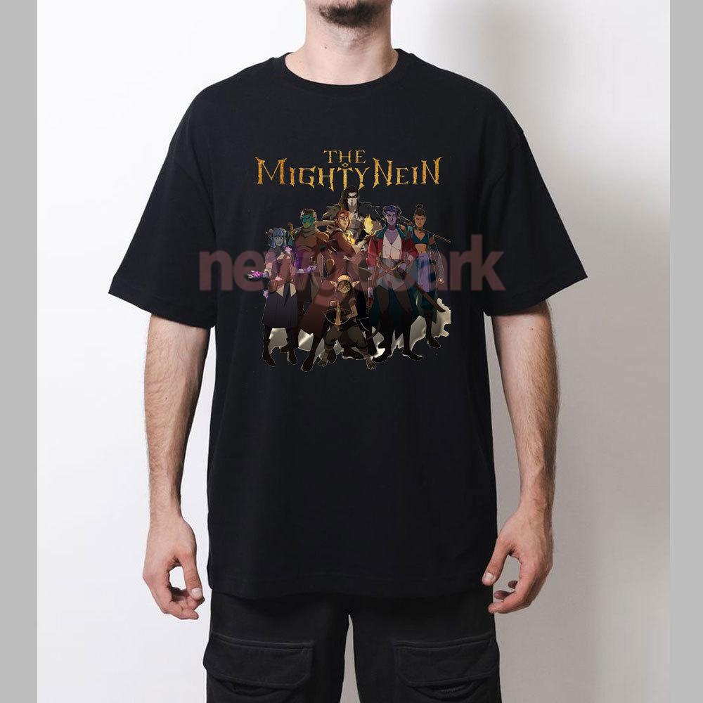 Comedy Animation The Mighty Nein Adventure Printed Tshirt Woman Man Vintage Fashion Cartoon Cotton T Shirts Classic Shortsleev 4XL
Comedy Animation The Mighty Nein Adventure Printed Tshirt Woman Man Vintage Fashion Cartoon Cotton T Shirts Classic Shortsleev 4XL