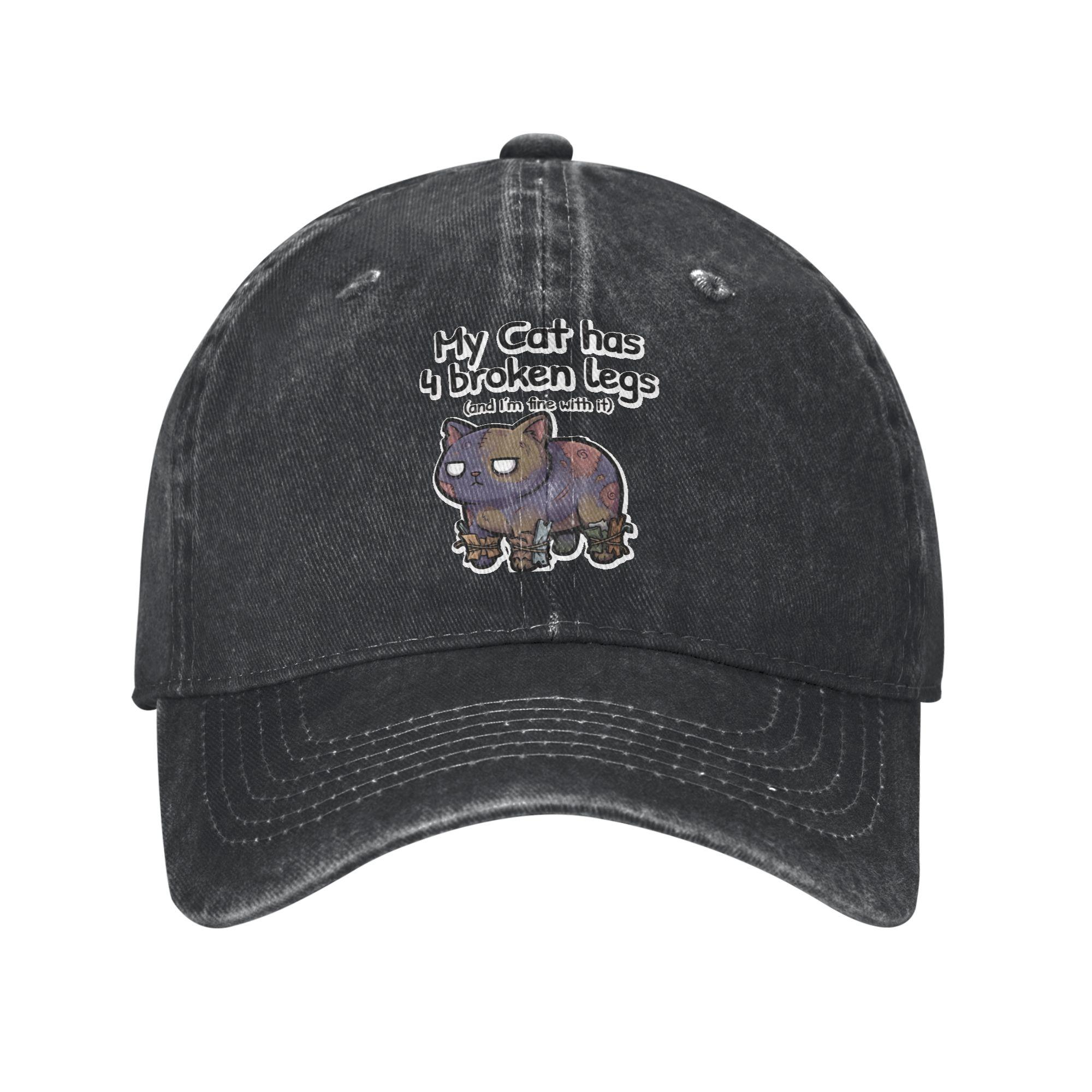 Mewgenics My Cat has 4 Broken Legs Baseball Cap Men Women Distressed Denim Washed Snapback Cap Activities Adjustable Hats Cap One Size чёрный
Mewgenics My Cat has 4 Broken Legs Baseball Cap Men Women Distressed Denim Washed Snapback Cap Activities Adjustable Hats Cap One Size чёрный