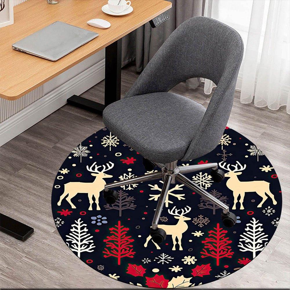 Christmas Deer and Snowflakes Circular RugRound Non-Slip chair mat chair carpet for office Rugs for Office Decor Gift For Valentine s Day Mother s Day 80cm by 80cm
Christmas Deer and Snowflakes Circular RugRound Non-Slip chair mat chair carpet for office Rugs for Office Decor Gift For Valentine s Day Mother s Day 80cm by 80cm