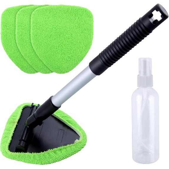 Windshield Cleaning Tool, Windshield Cleaner Inside with 4 Reusable Washable Microfiber Pads and Extendable Handle, Car Window Cleaner Tool Universal
Windshield Cleaning Tool, Windshield Cleaner Inside with 4 Reusable Washable Microfiber Pads and Extendable Handle, Car Window Cleaner Tool Universal