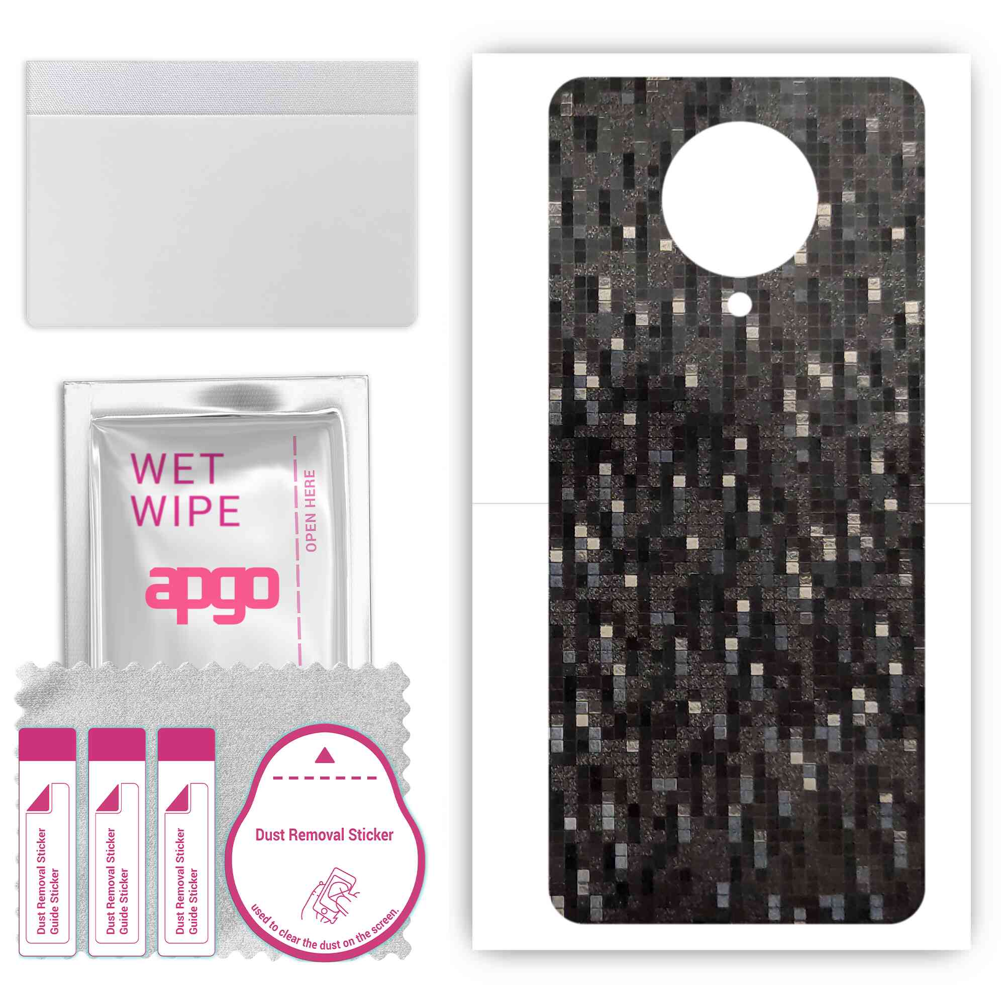 Apgo Protective Skin Sticker для задньої панелі, сумісний з Xiaomi Redmi K30 Pro Zoom, Wrap Film, Foil, Vinyl - Pattern Carbon Black Pixel
Apgo Protective Skin Sticker для задньої панелі, сумісний з Xiaomi Redmi K30 Pro Zoom, Wrap Film, Foil, Vinyl - Pattern Carbon Black Pixel