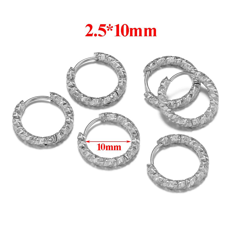 6pcs Stainless Steel Round Embossing Ear Rings PVD Gold Plated Korean Earrings Hoops Earring for Women Female Girls Metal Luxury
6pcs Stainless Steel Round Embossing Ear Rings PVD Gold Plated Korean Earrings Hoops Earring for Women Female Girls Metal Luxury
