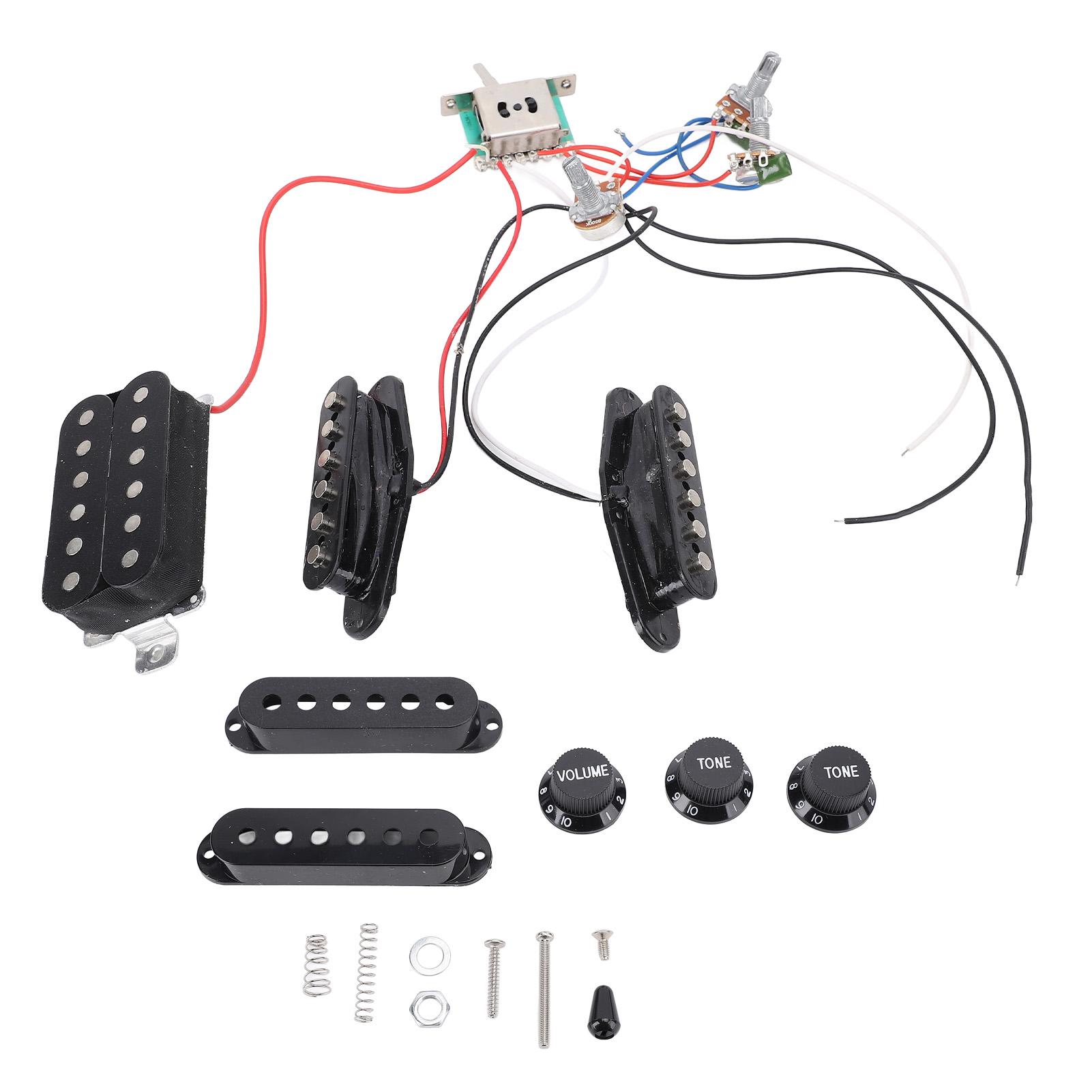 Electric Guitar Pickup with Tone Volume Harness Double Coil Open Style Humbucker Pickup Set
Electric Guitar Pickup with Tone Volume Harness Double Coil Open Style Humbucker Pickup Set