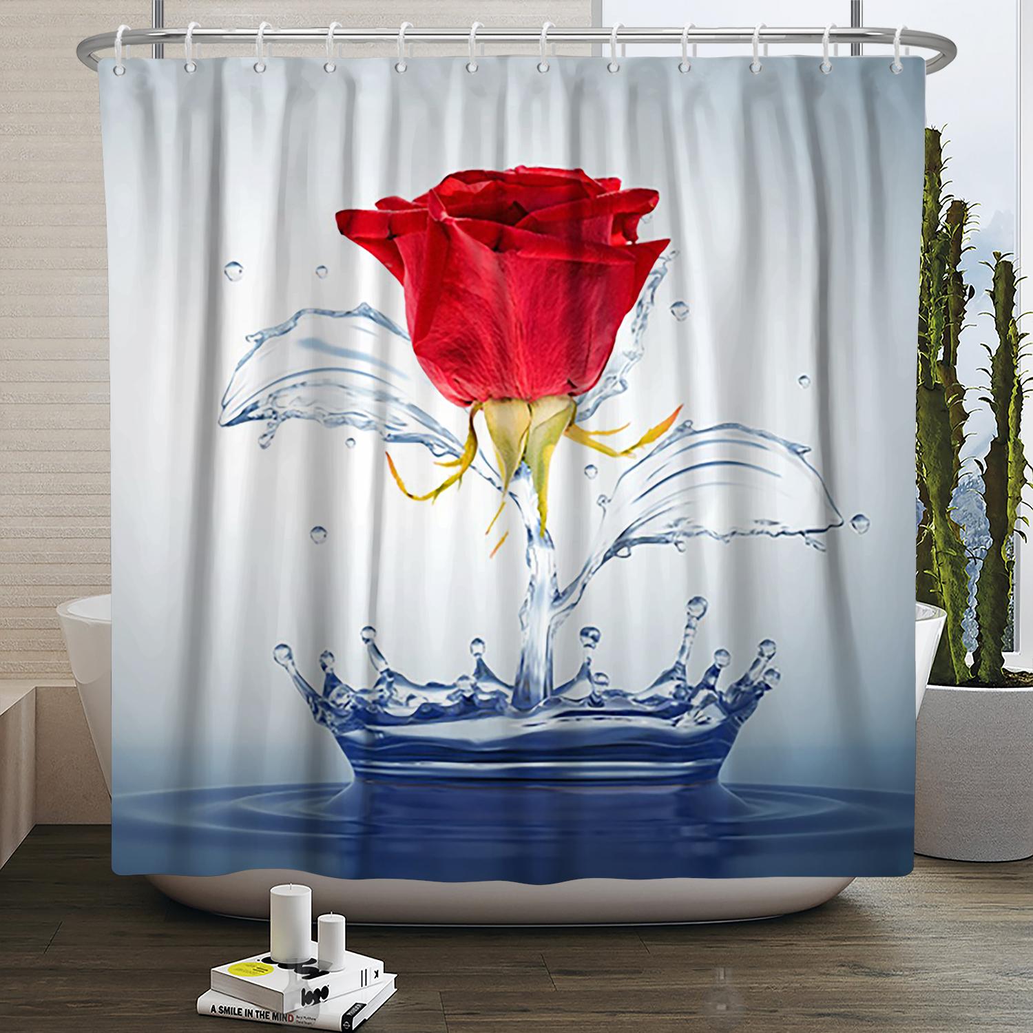 Flowers Shower Curtain 3D Print Modern Nordic Minimalist Waterproof Polyster Home Bathroom Decor Bath Curtain With 12 Hooks W60H190(CM)-1 Pcs
Flowers Shower Curtain 3D Print Modern Nordic Minimalist Waterproof Polyster Home Bathroom Decor Bath Curtain With 12 Hooks W60H190(CM)-1 Pcs