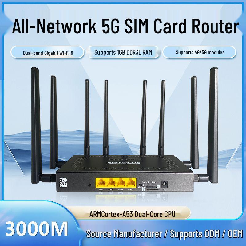 MT7981B 5G Dual-Core WiFi6 Gigabit Smart Router Without Module
MT7981B 5G Dual-Core WiFi6 Gigabit Smart Router Without Module