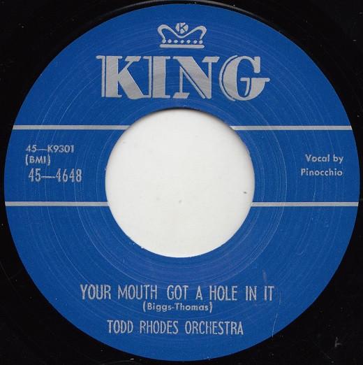 7inch Record TODD RHODES ORCHESTRA / EDDIE CLEA - Your Mouth Got A Hole In It / Lones 454648,454582 KING 2020 UK Jazz Used
7inch Record TODD RHODES ORCHESTRA / EDDIE CLEA - Your Mouth Got A Hole In It / Lones 454648,454582 KING 2020 UK Jazz Used