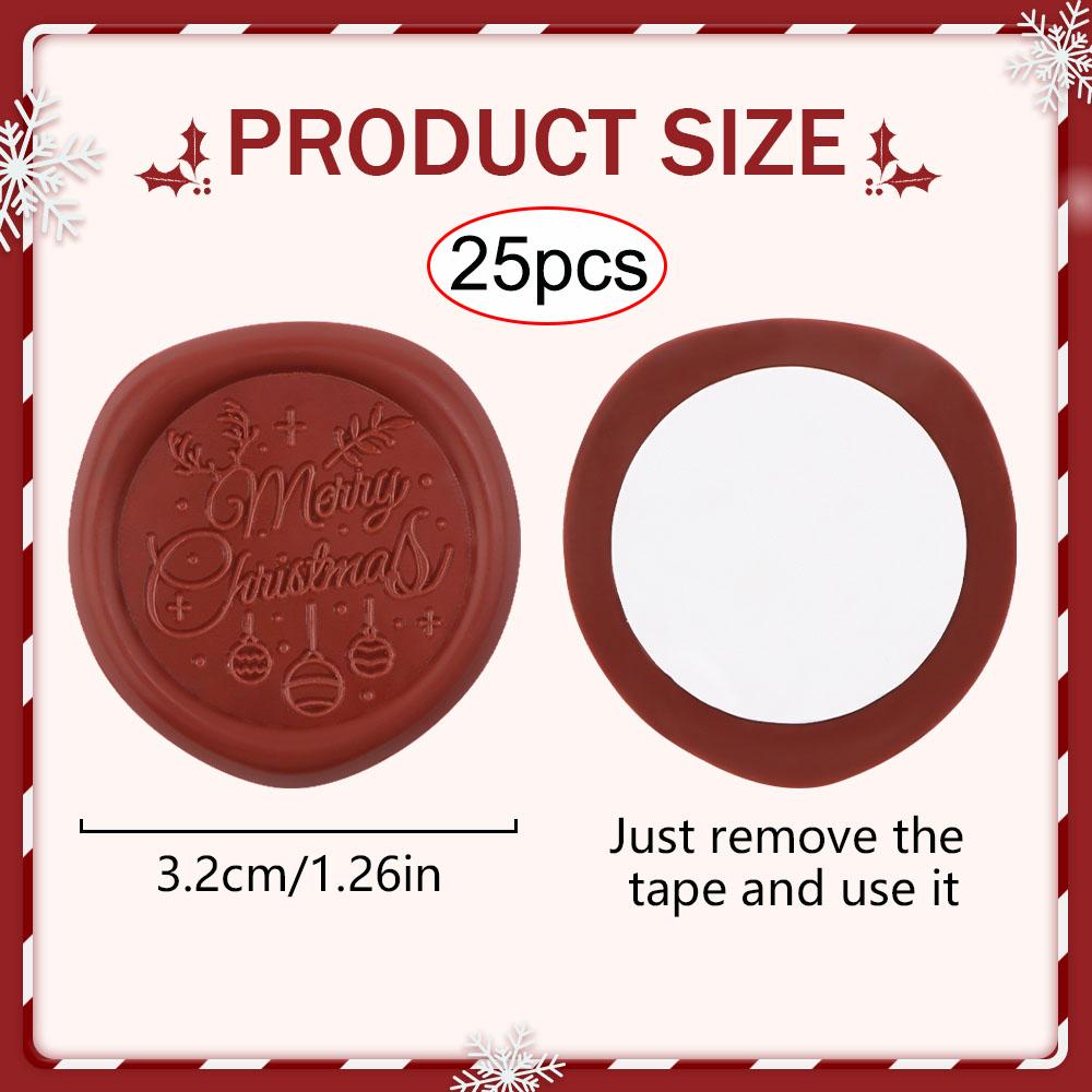 25pcs Christmas Elements Wax Seal Stickers Merry Christmas Self-adhesive Stamp Invitation Envelope Stickers Perfect for Invitati
25pcs Christmas Elements Wax Seal Stickers Merry Christmas Self-adhesive Stamp Invitation Envelope Stickers Perfect for Invitati