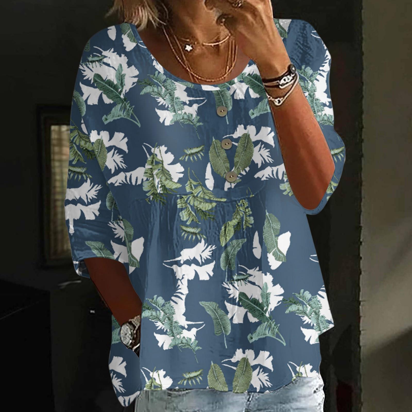 Linen Shirts For Women 3/4 Sleeve Button Down V Neck Summer Tops Dressy Casual Cute Shirts XXL Темно-синій
Linen Shirts For Women 3/4 Sleeve Button Down V Neck Summer Tops Dressy Casual Cute Shirts XXL Темно-синій