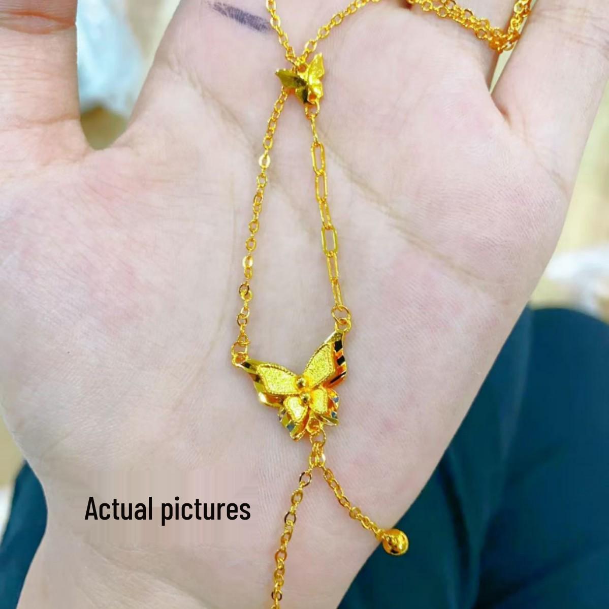 Gold Butterfly Tassel Necklace: Shiny, Small Clavicle Chain with Fairy Design for Women
Gold Butterfly Tassel Necklace: Shiny, Small Clavicle Chain with Fairy Design for Women
