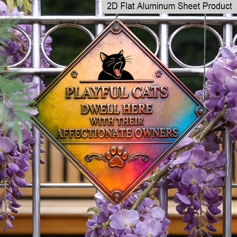 2D Flat, 1pc, Cat Companion Theme, Home Decoration Gift for Cat Lovers, Vintage Metal Aluminum Sign, Suitable for Living Room, Entrance, Study 20*20cm
2D Flat, 1pc, Cat Companion Theme, Home Decoration Gift for Cat Lovers, Vintage Metal Aluminum Sign, Suitable for Living Room, Entrance, Study 20*20cm