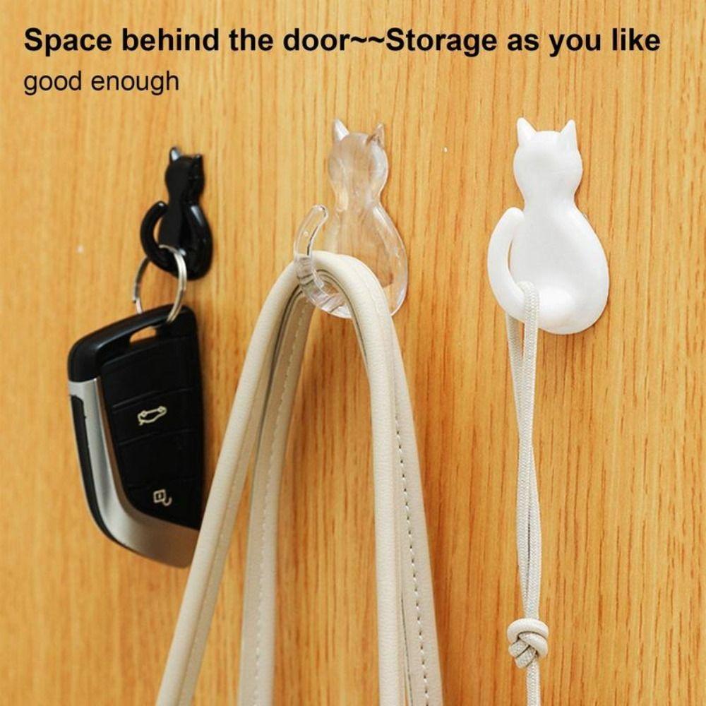 20 pcs Hanging Wall Mount Hook Cartoon Cat Shape Cabinet Storage Hook Cat Hooks Coat прозорий
20 pcs Hanging Wall Mount Hook Cartoon Cat Shape Cabinet Storage Hook Cat Hooks Coat прозорий