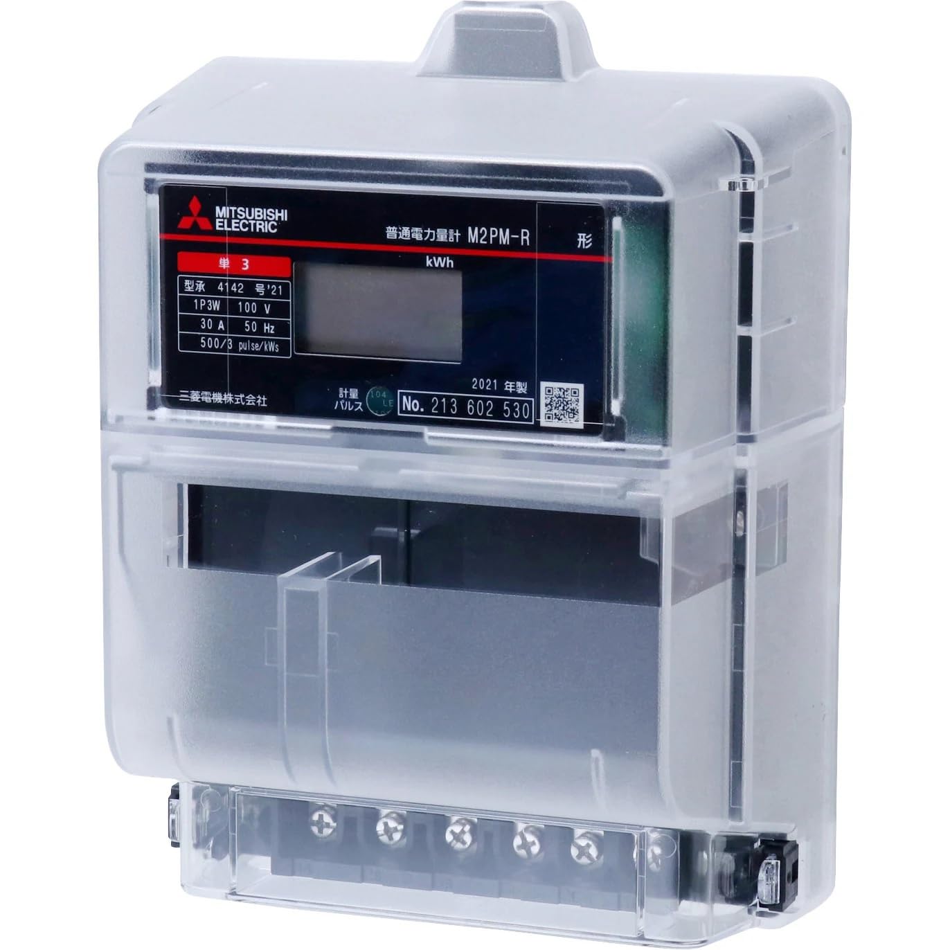 Mitsubishi electronic ordinary power meter 1P3W 100V 30A 50HZ East Japan certified single-phase 3-wire M2PM-R
Mitsubishi electronic ordinary power meter 1P3W 100V 30A 50HZ East Japan certified single-phase 3-wire M2PM-R