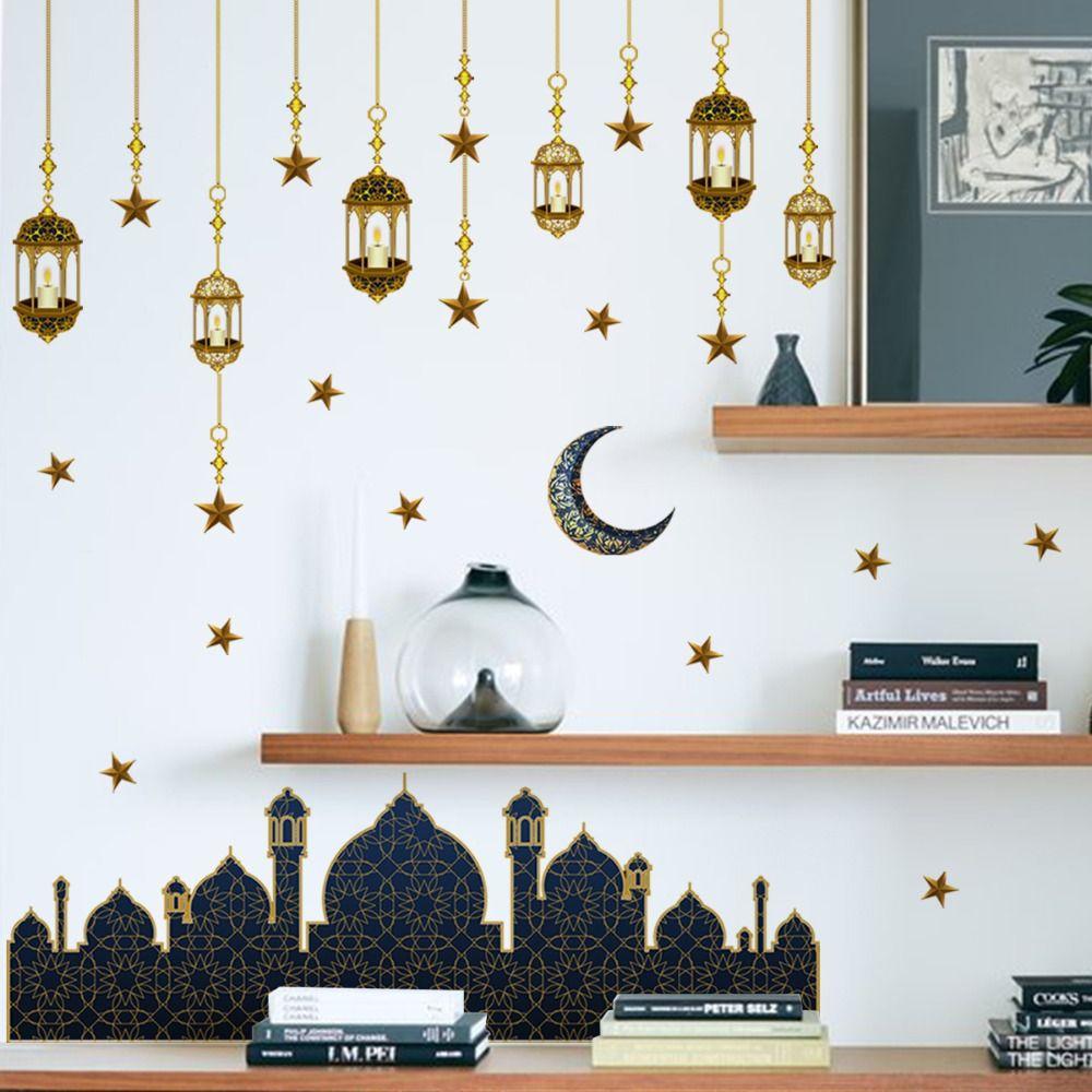 3D Crescent Star Lamp Mural Decor Star Lantern Stickers Ramadan Wallpaper Moon Stickers Art Decals A
3D Crescent Star Lamp Mural Decor Star Lantern Stickers Ramadan Wallpaper Moon Stickers Art Decals A