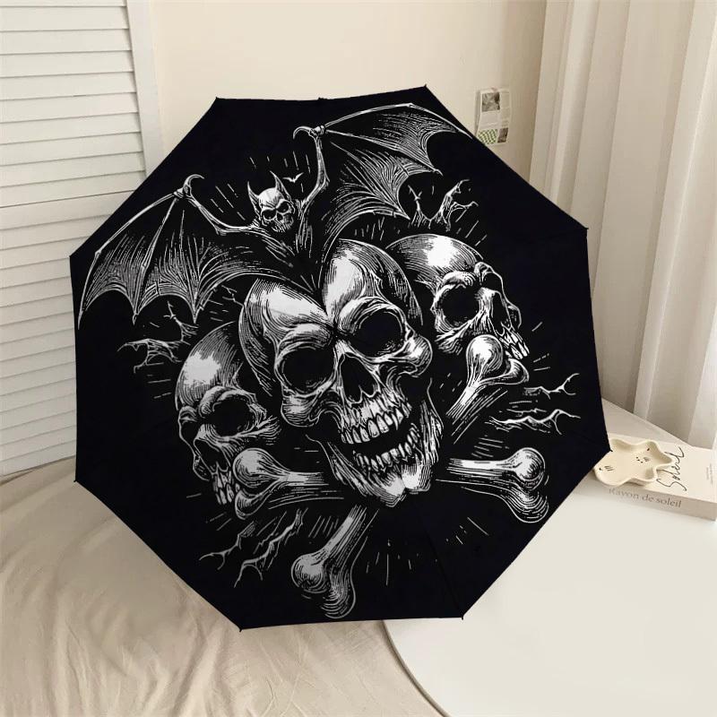 1PC Skull Bat Umbrella-8-Rib Reinforced Portable Folding Travel Suitable for All Seasons Outdoor Daily Use Is an Ideal Choice -F367
1PC Skull Bat Umbrella-8-Rib Reinforced Portable Folding Travel Suitable for All Seasons Outdoor Daily Use Is an Ideal Choice -F367