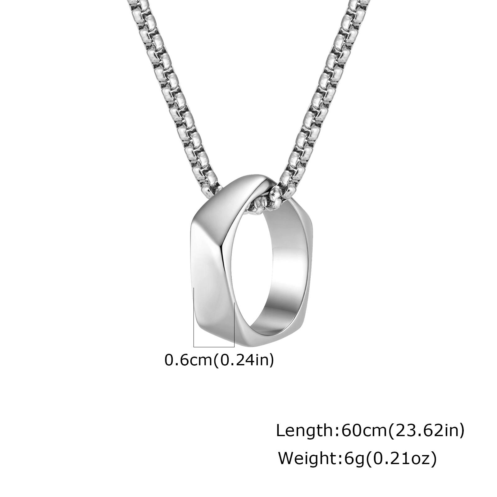Fashion 6mm Wide Geometric Ring Pendant Necklace for Men, Minimalist Stainless Steel Waterproof Hip Hop Jewelry Gifts 7 срібний
Fashion 6mm Wide Geometric Ring Pendant Necklace for Men, Minimalist Stainless Steel Waterproof Hip Hop Jewelry Gifts 7 срібний